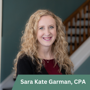 Headshot of Sara Kate Garman, Certified Public Accountant at Hess Financial