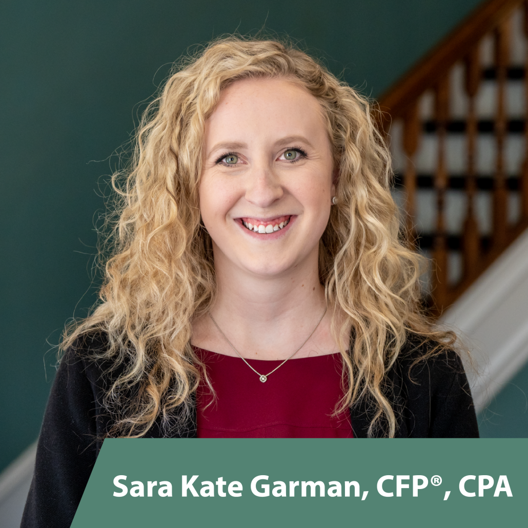 Headshot of Sara Kate Garman, CPA and CERTIFIED FINANCIAL PLANNER™ professional at Hess Financial