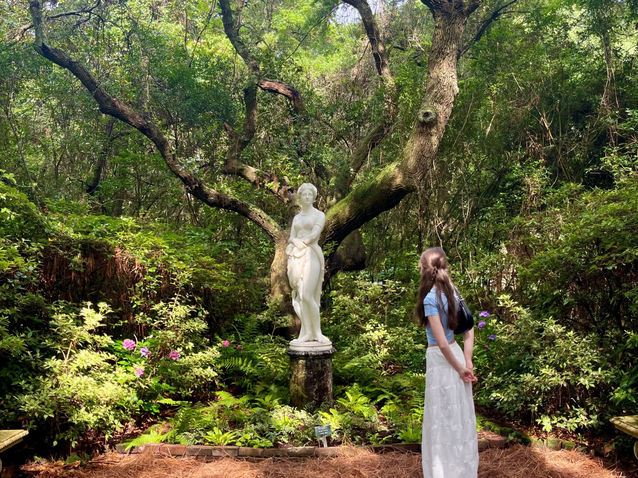 Olivia in botanical garden